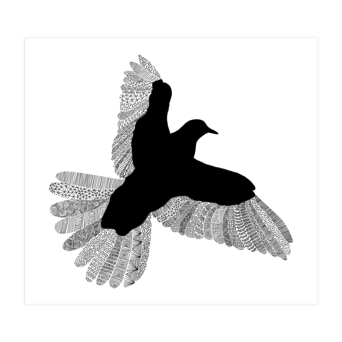 Bird White (Print Only)