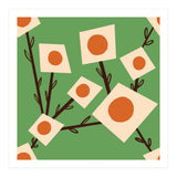 Green Square Flower Bouquet (Print Only) thumbnail
