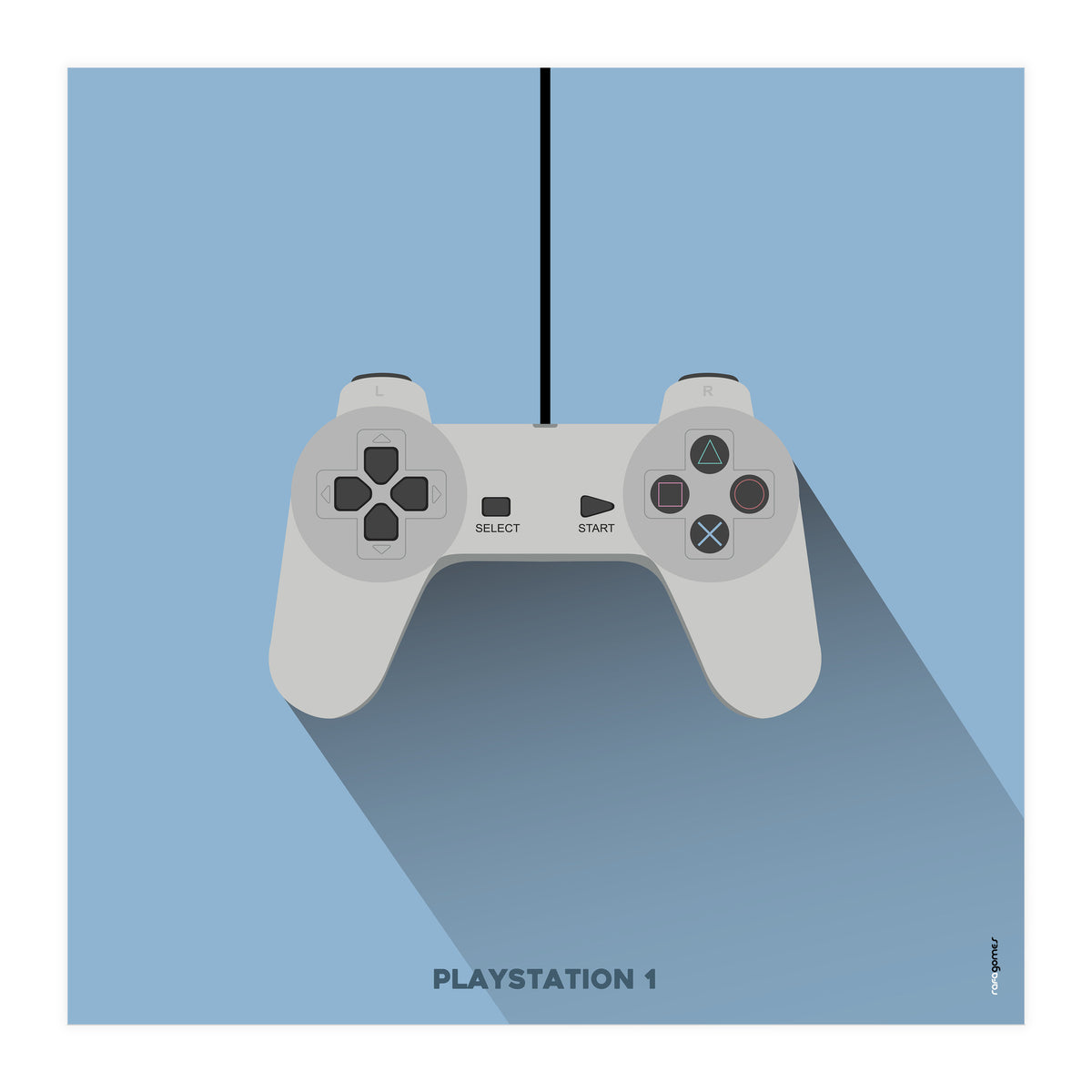 Joystick Videogames Playstation 1 (Print Only)