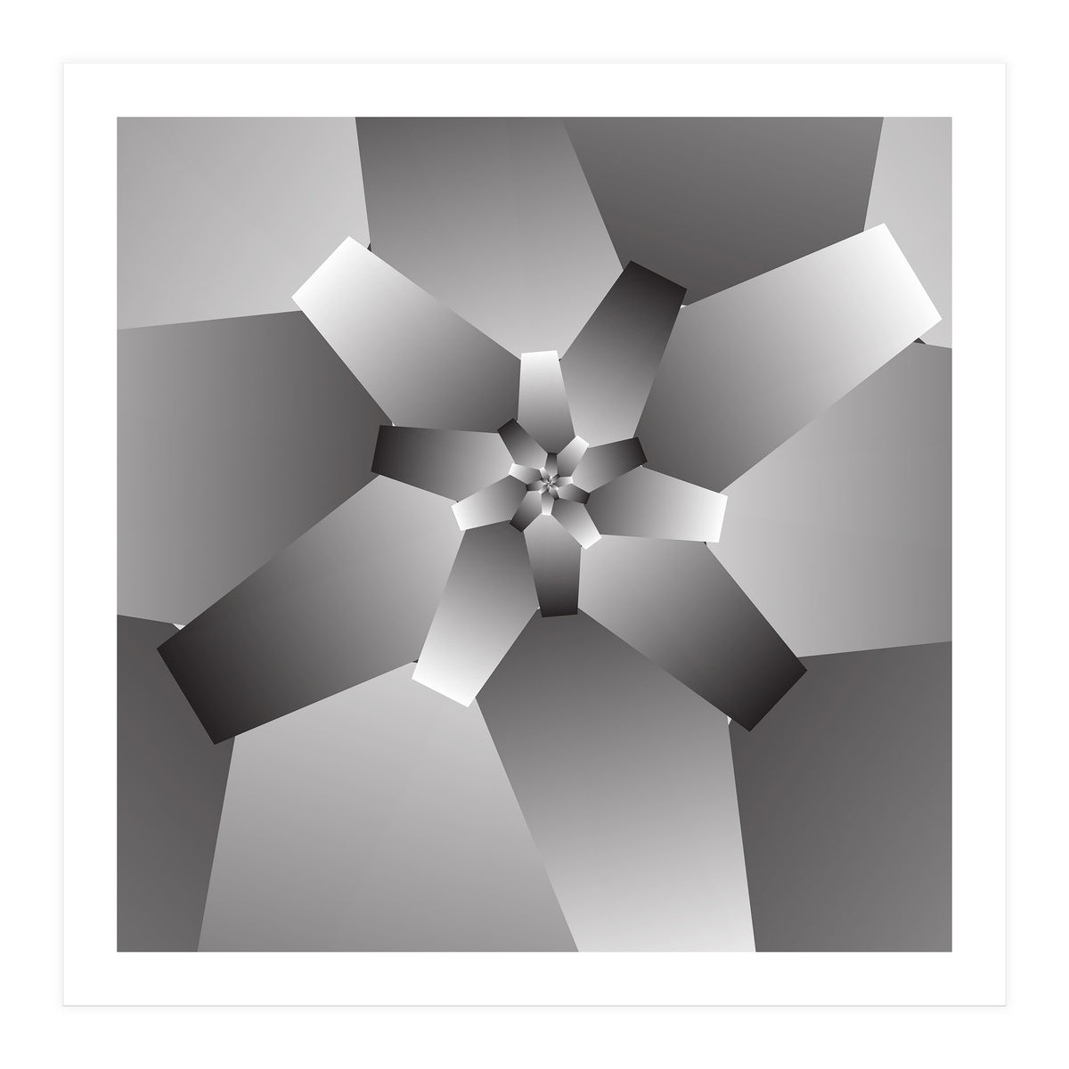 Monochrome Flower  (Print Only)