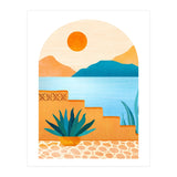 Desert Oasis Landscape (Print Only) thumbnail