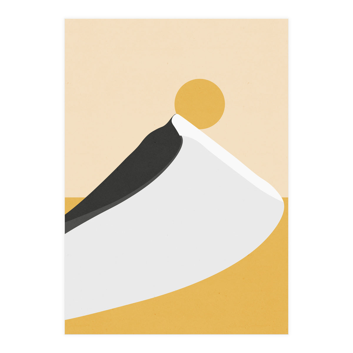 Abstract Dune - Golden Desert (Print Only)