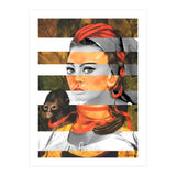 Frida Kahlo's Self Portrait with Monkey & Sophia Loren (Print Only) thumbnail