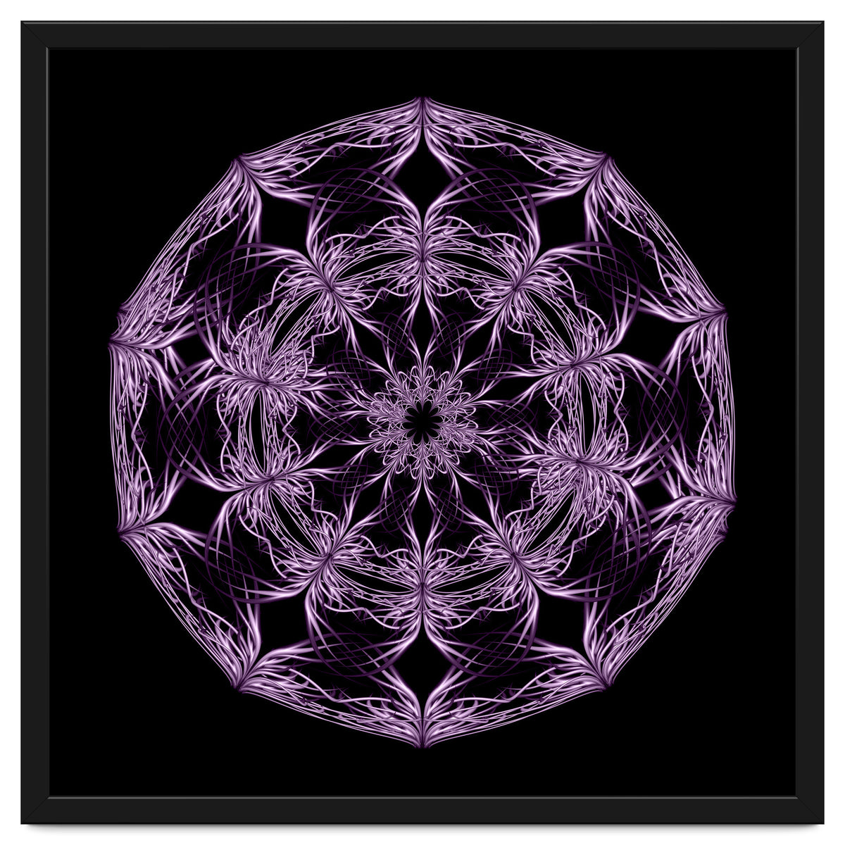 Mandala purple and black