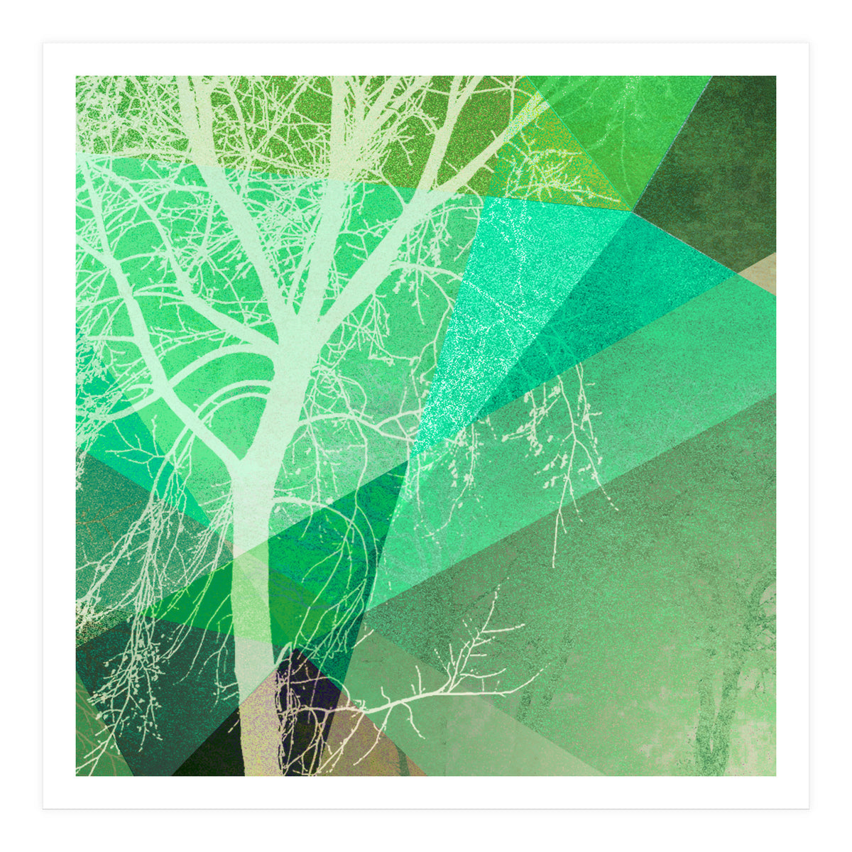 P22-B3 Trees And Triangles (Print Only)