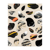 Marble Jelly Beans, Abstract Shapes Nature Eclectic Textures, Precious Stones Agate Dark Mystery (Print Only) thumbnail