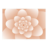 3d Abstract Orange Floral Spiral (Print Only) thumbnail