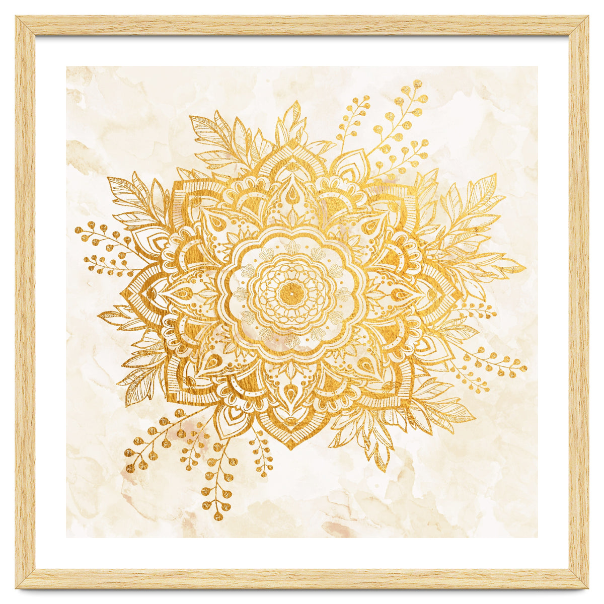 Queen Starring of Mandala-Gold Sunflower II