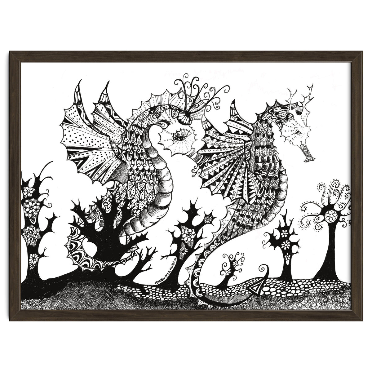 Seahorse Dragons Mystical Home