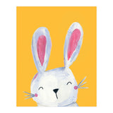Woodland Bunny On Mustard (Print Only) thumbnail
