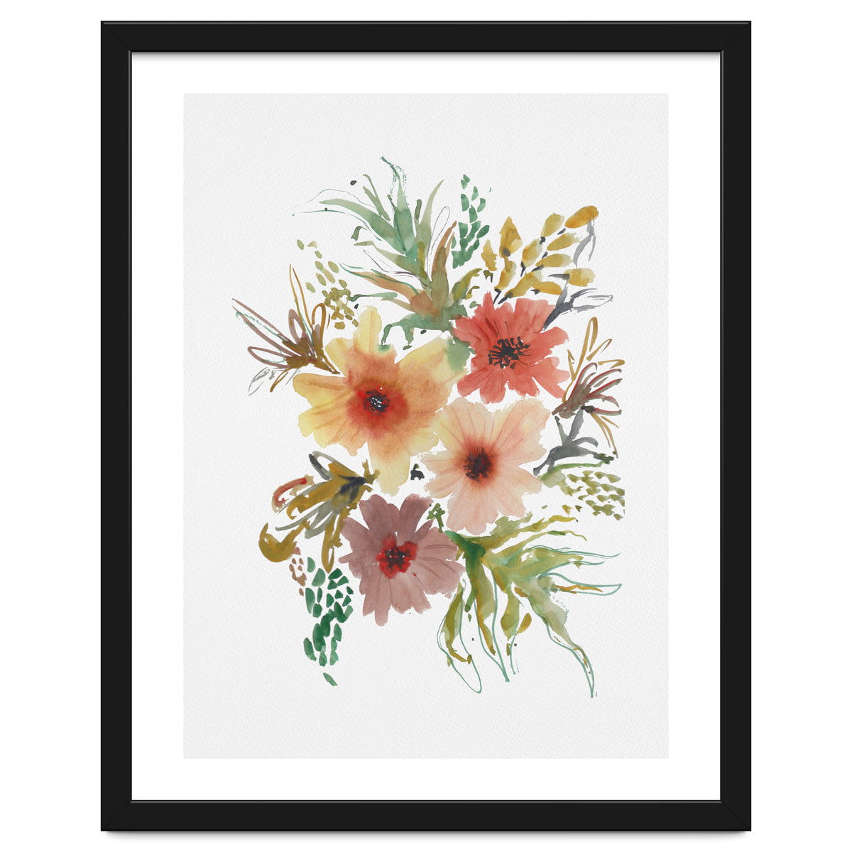 Watercolor blooms