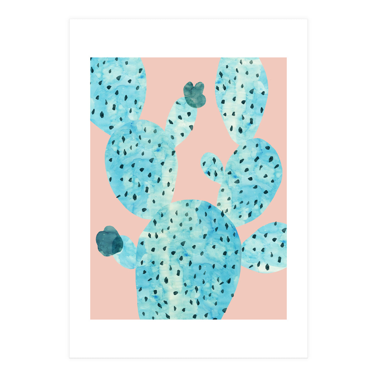 Watercolor of cacti III (Print Only)