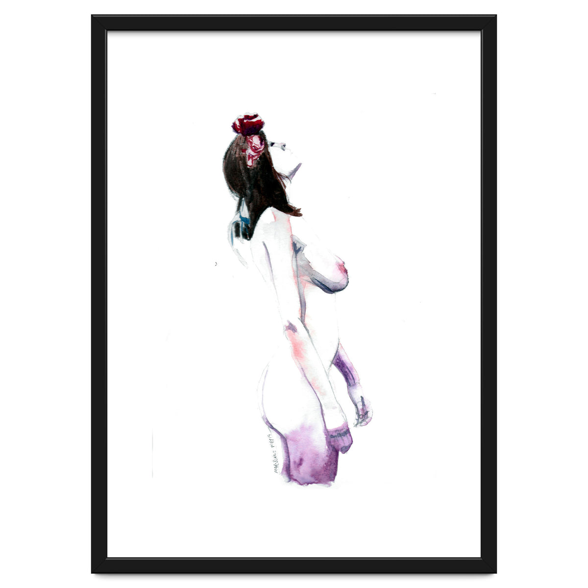 Untitled #32 - Nude with flowers