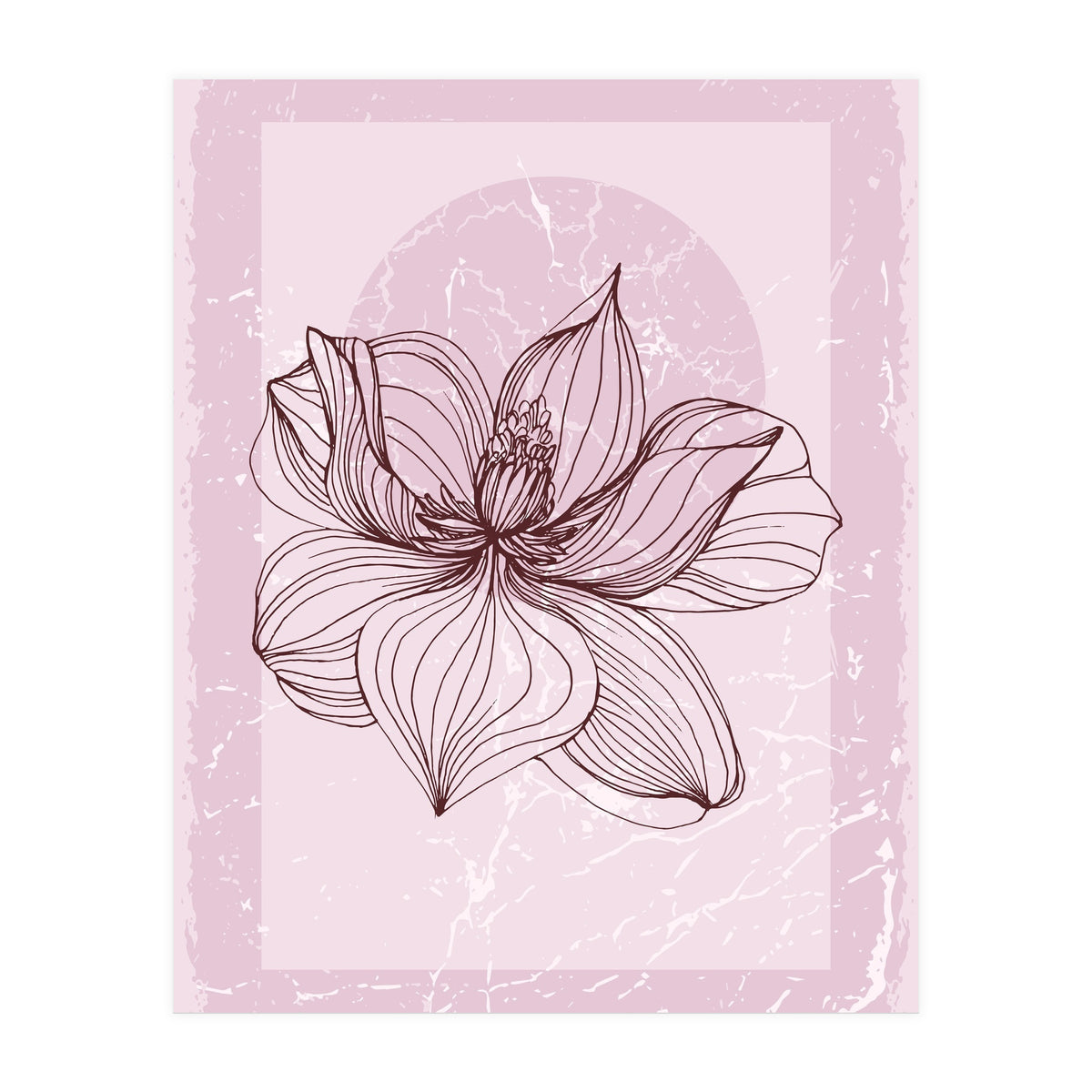 Modern Magnolia flower nature (Print Only)