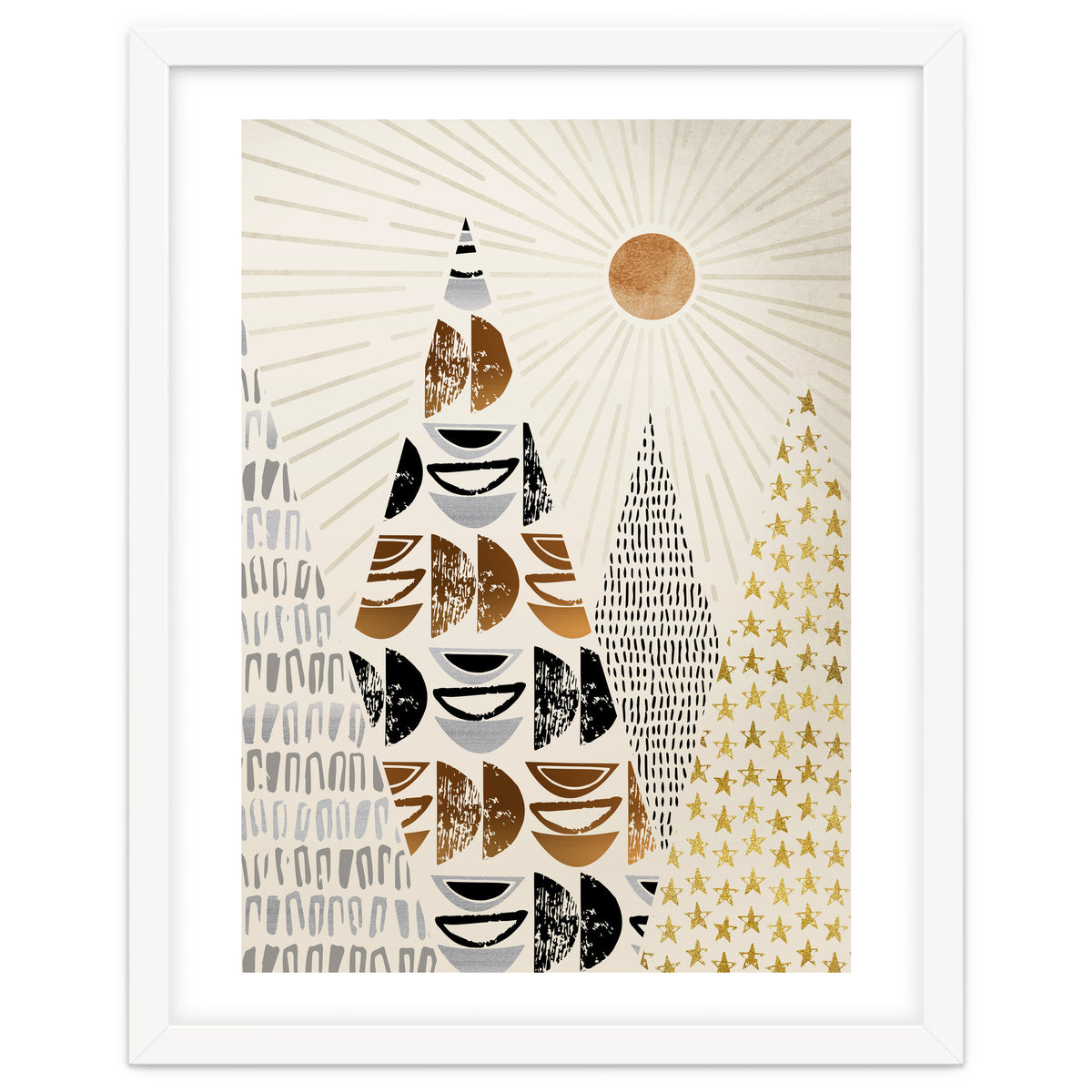 Whimsical Mountain Landscape