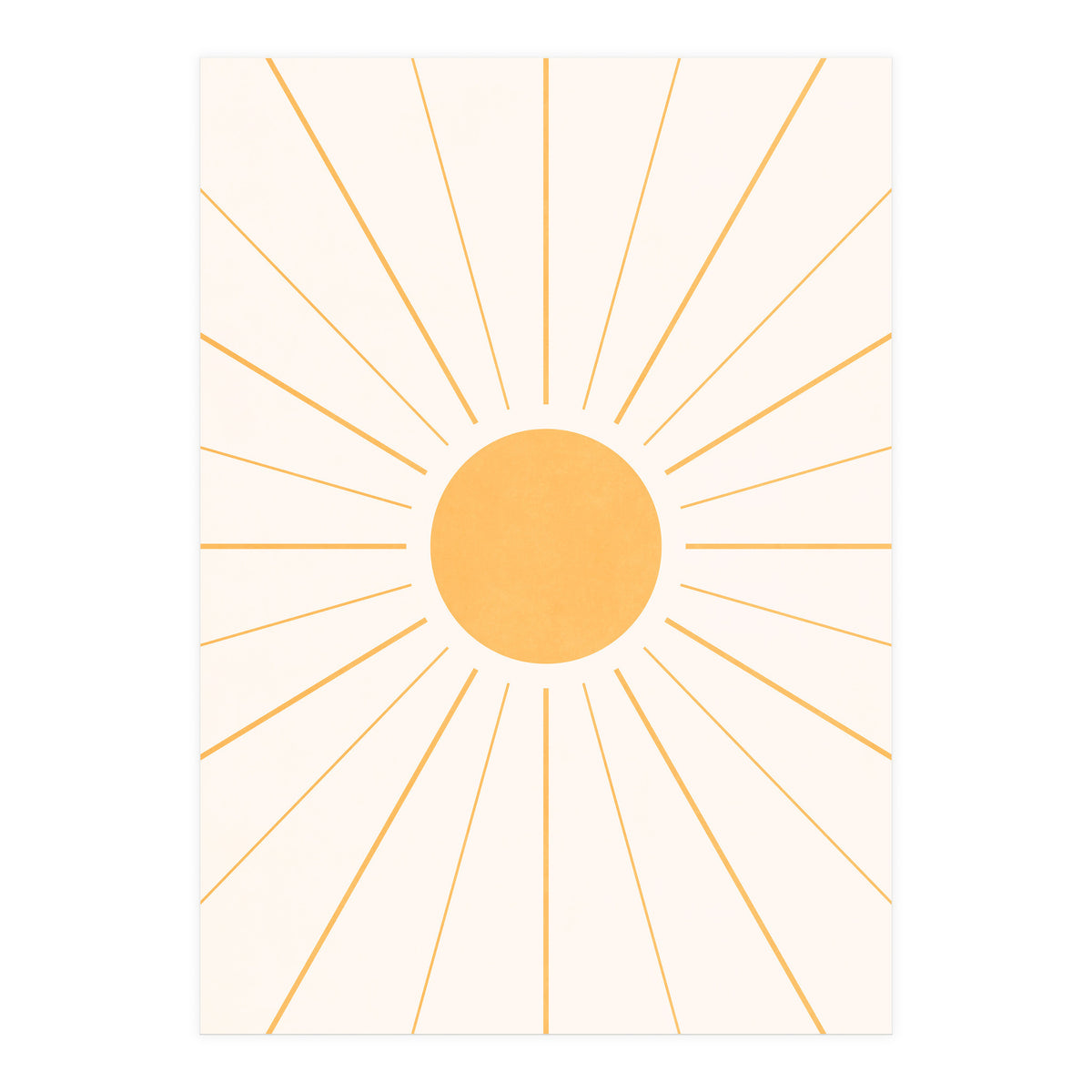 SUN IN LINE - GOLD (Print Only)