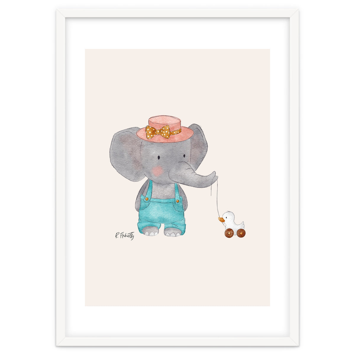 Baby Elephant And Duck