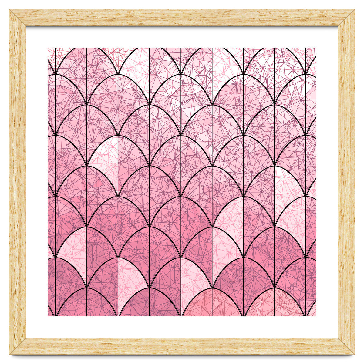 Mermaid scales pink and black