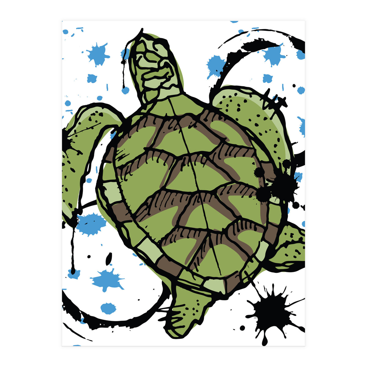 Sea Turtle sketch 2 (Print Only)