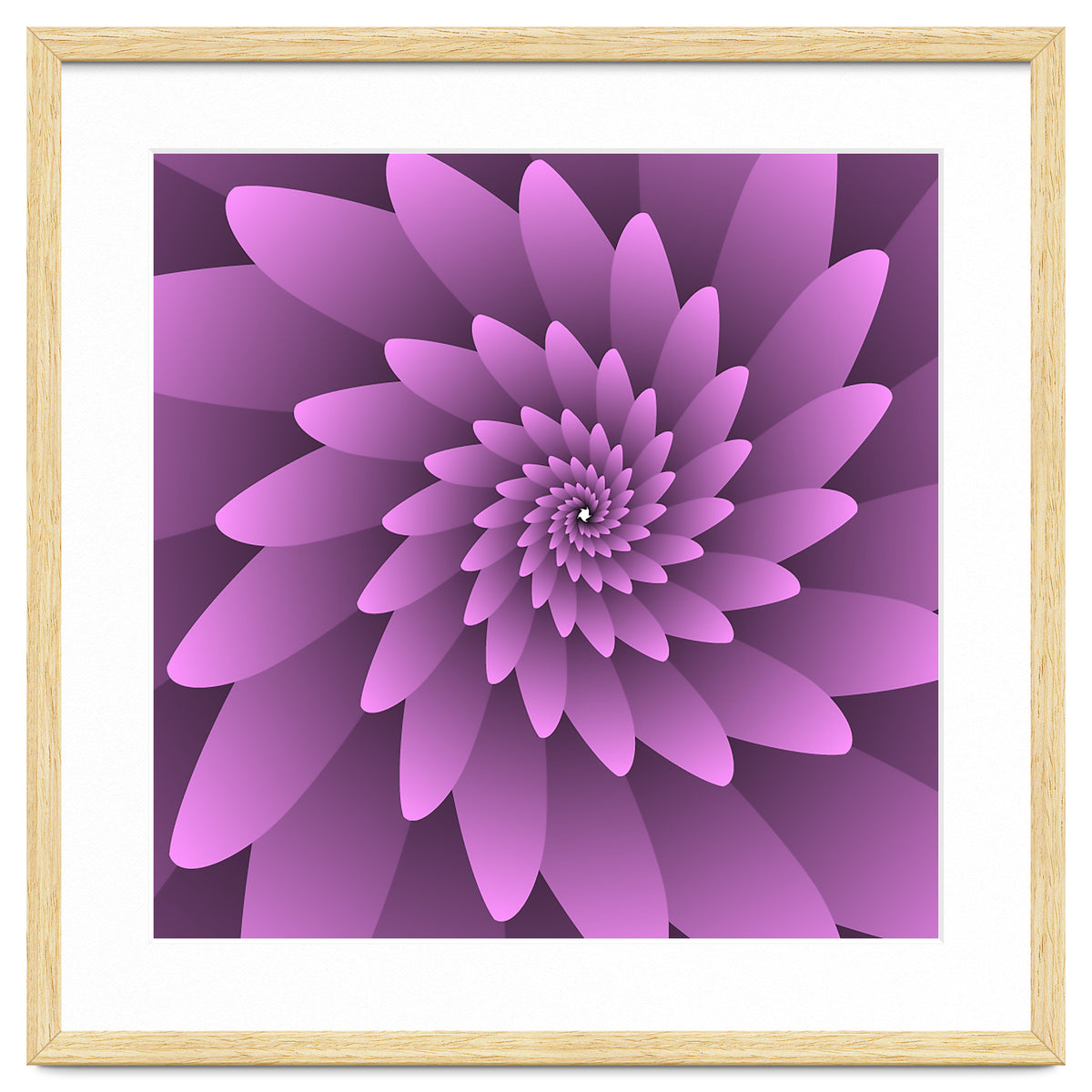 3 D Floral Modern Pink Art