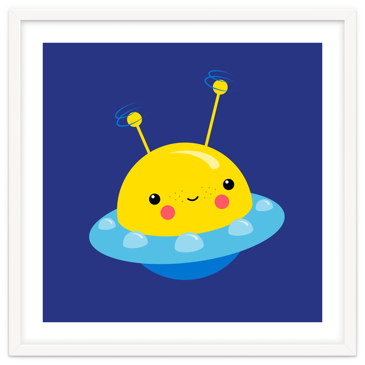 Nursery Picture Kawaii UFO