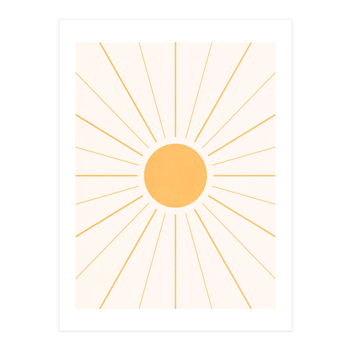 SUN IN LINE - GOLD (Print Only)
