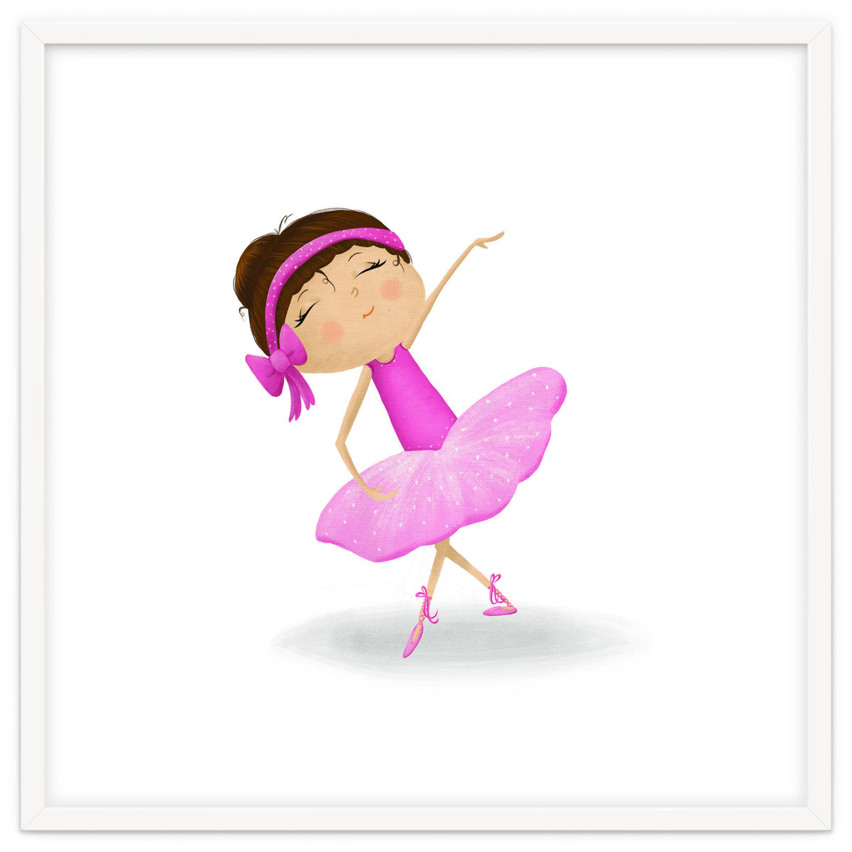 Adorable Ballerina Nursery Print