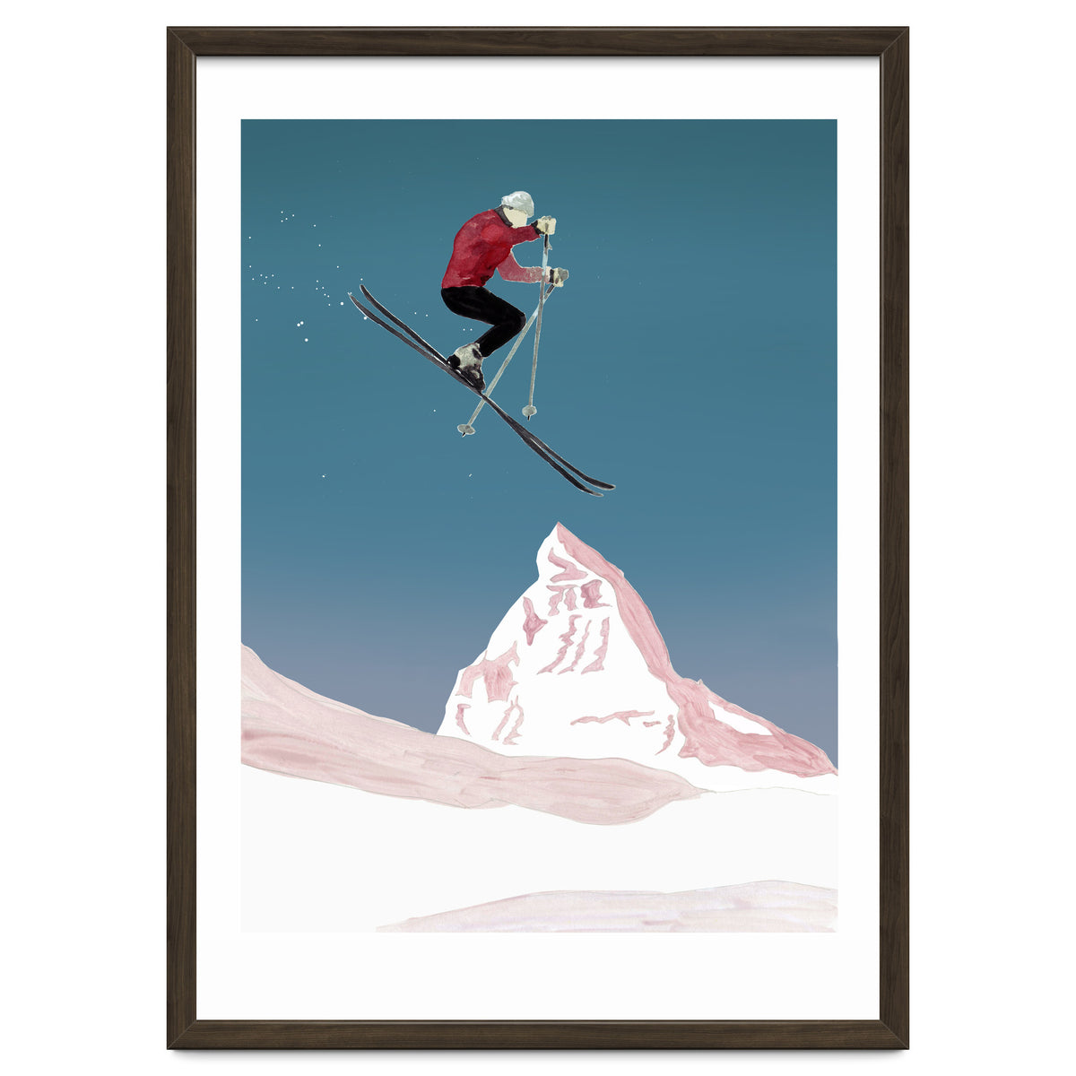 Mountain Love Skier