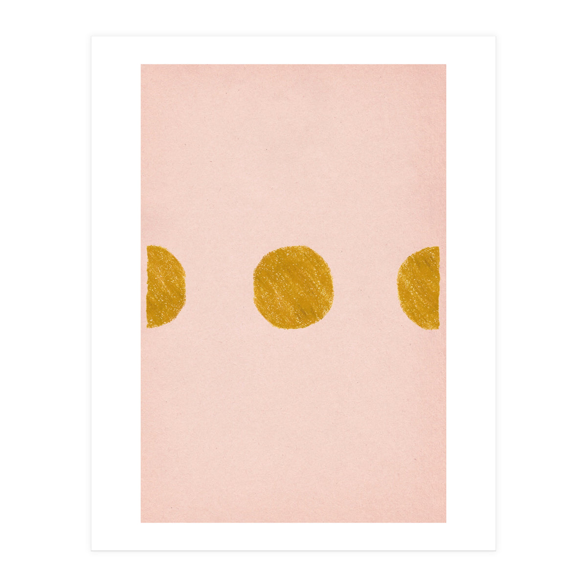 Pink and rust minimalist shapes (Print Only)