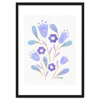 Watercolour Tulips | Purple