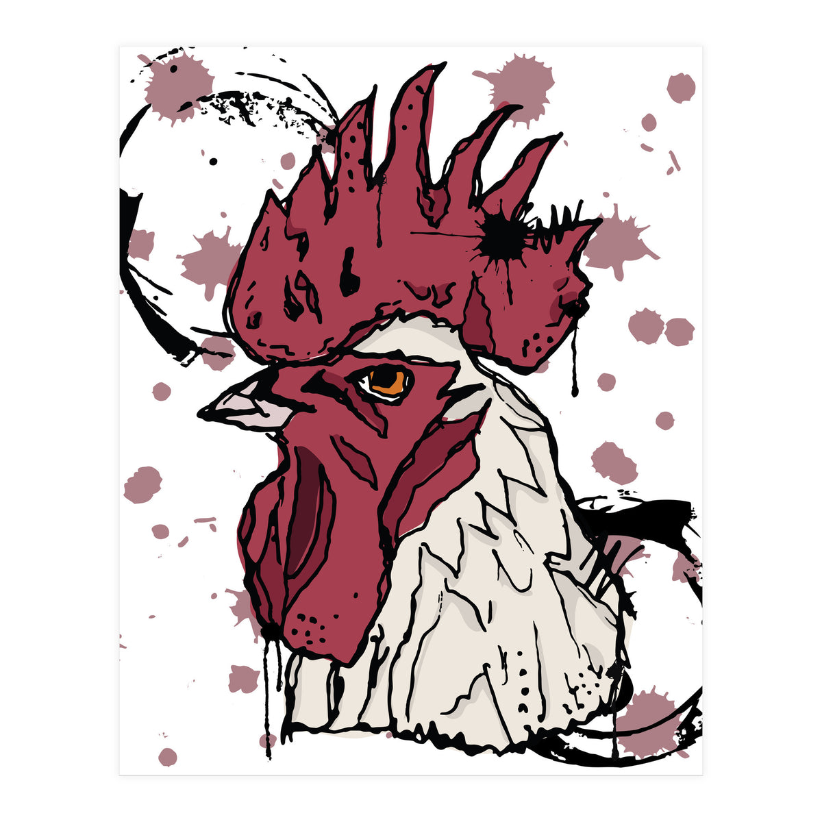 Rooster Sketch (Print Only)