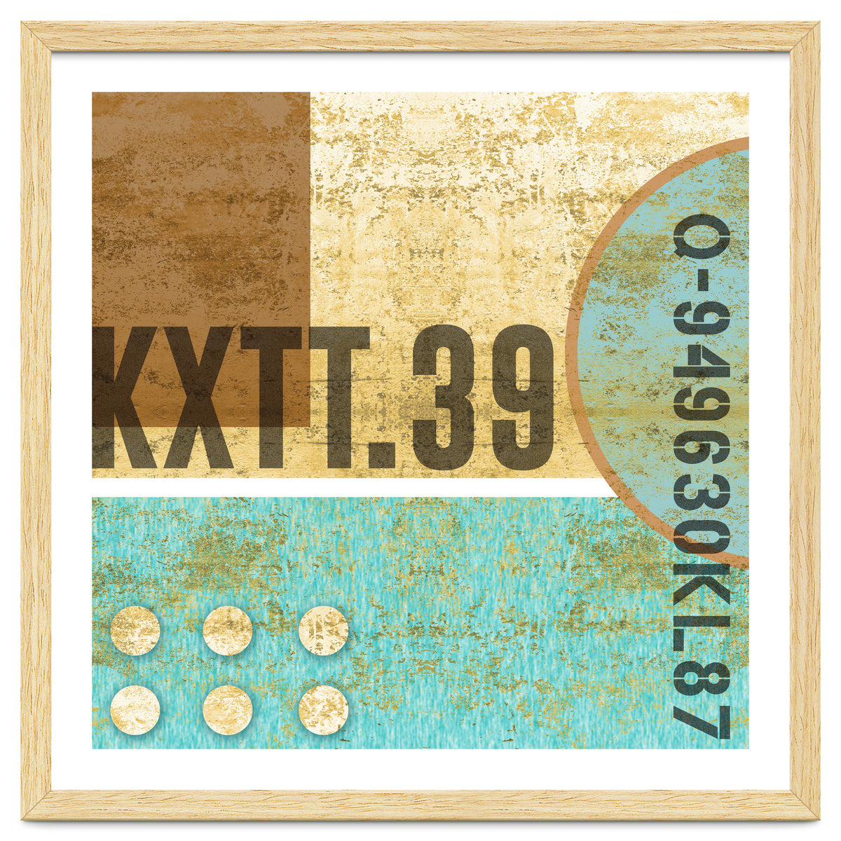 Abstract Industrial Sand And Blue