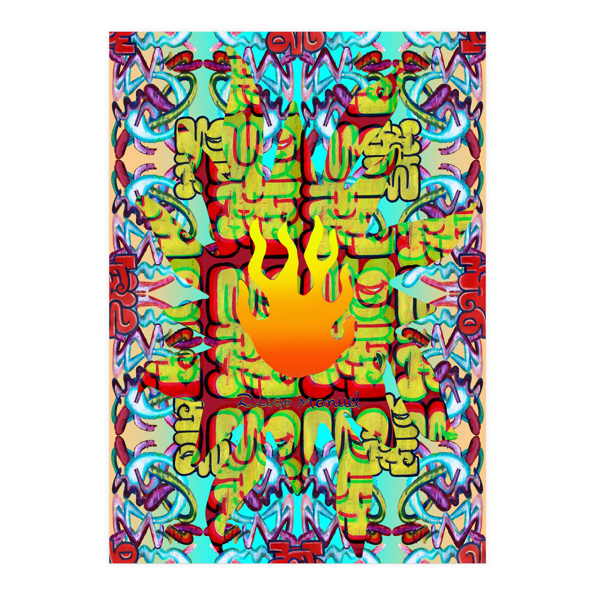 Fuego Y Graffiti 36 (Print Only)