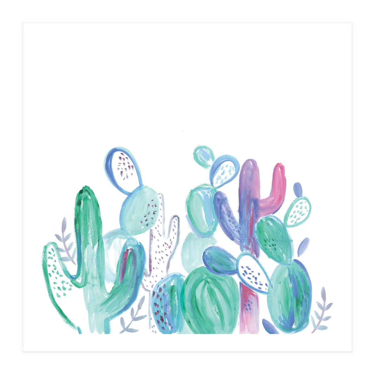 Abstract Cacti (Print Only)