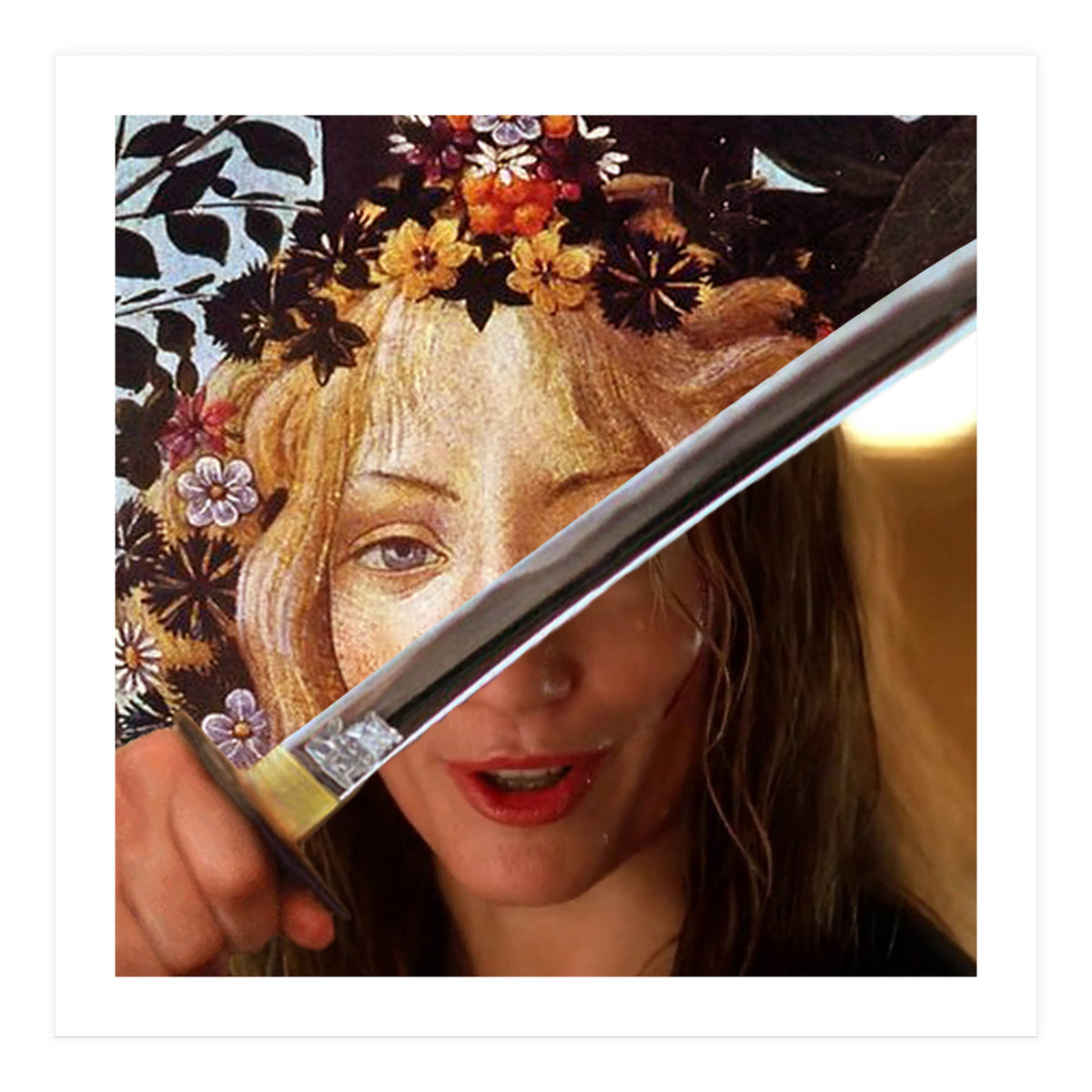 Botticelli's Flora & Black Mamba In Kill Bill (Print Only)