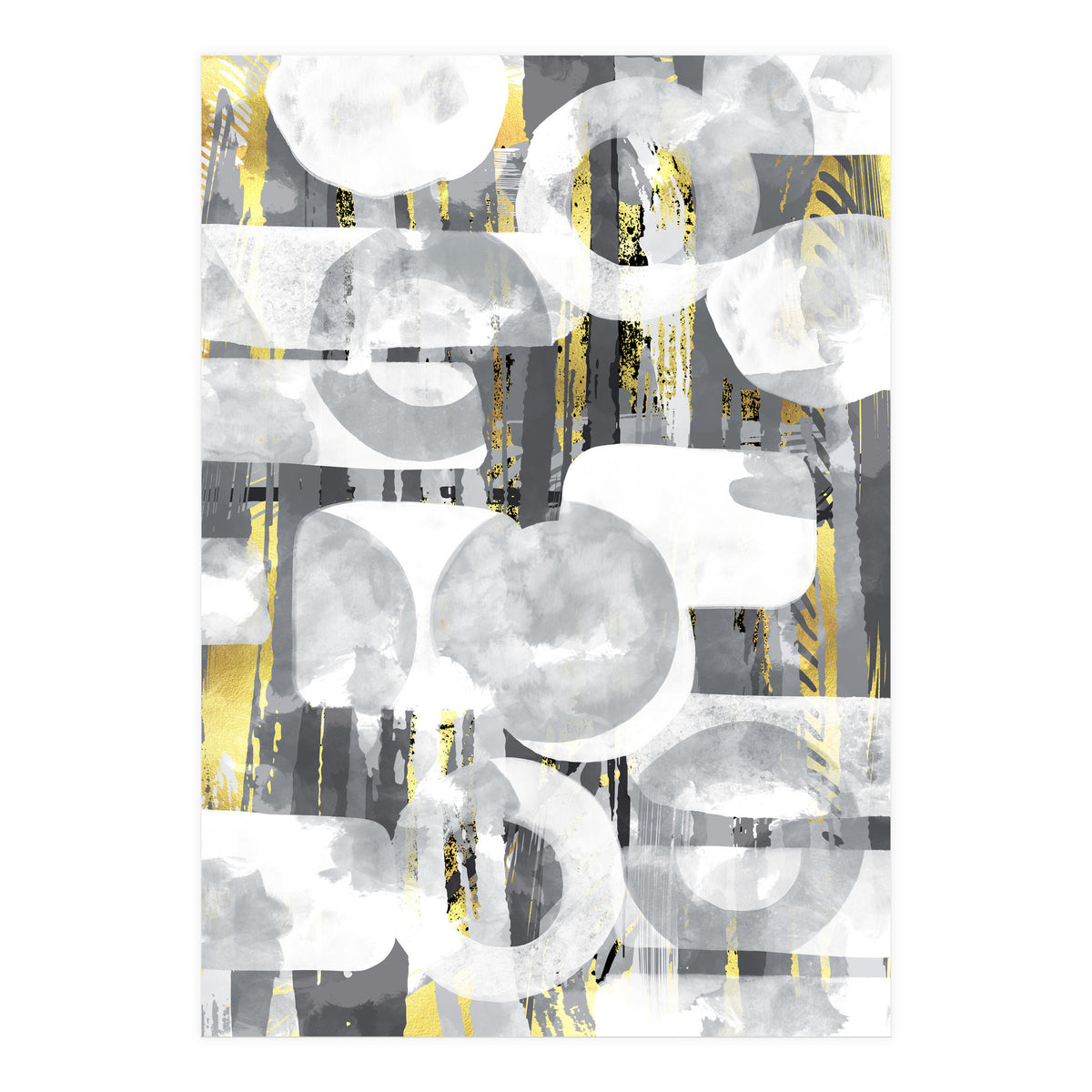 Abstract Painting No. 58 | Play with shapes and colors (Print Only)