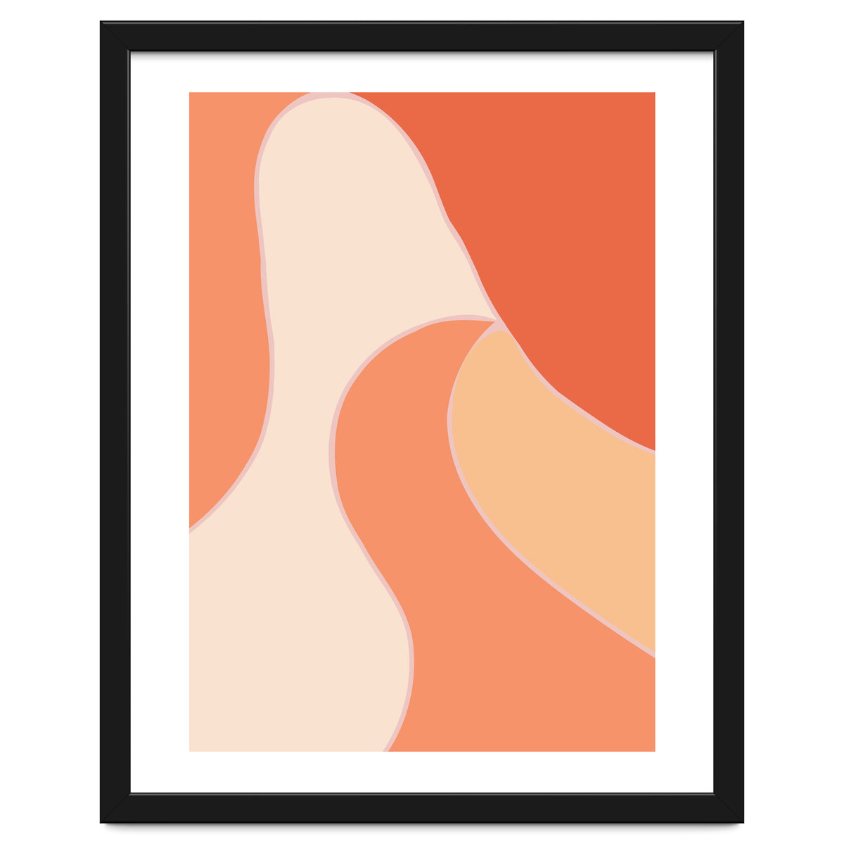 Colorful Orange Tones  Retro Waves