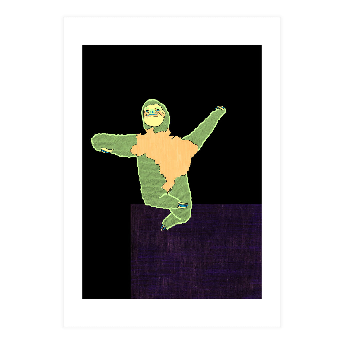 Brazilian Maned Sloth (Print Only)