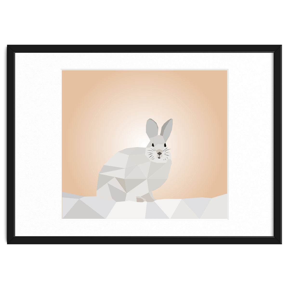 Rabbit Low Poly Art