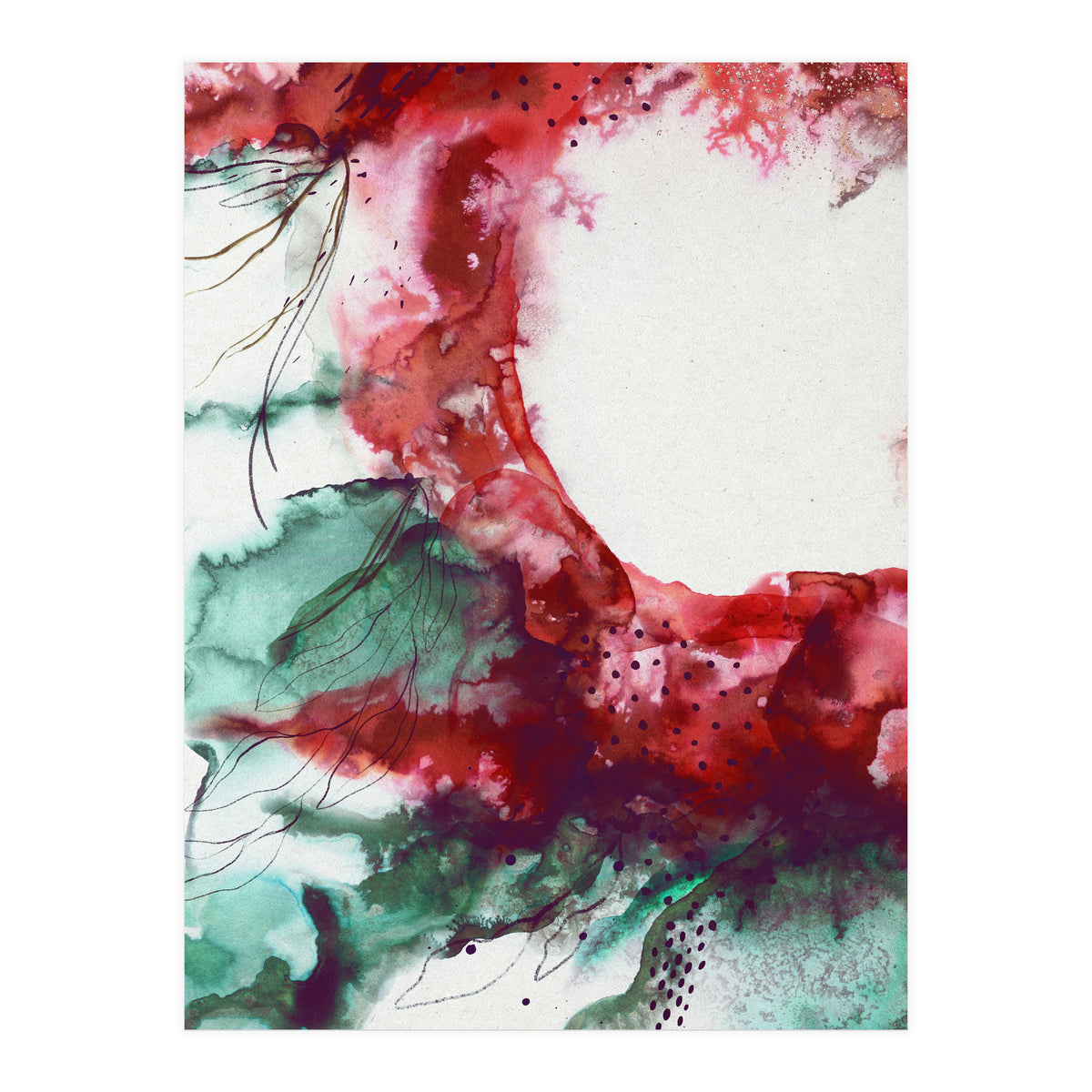 Abstract floral explosion (Print Only)