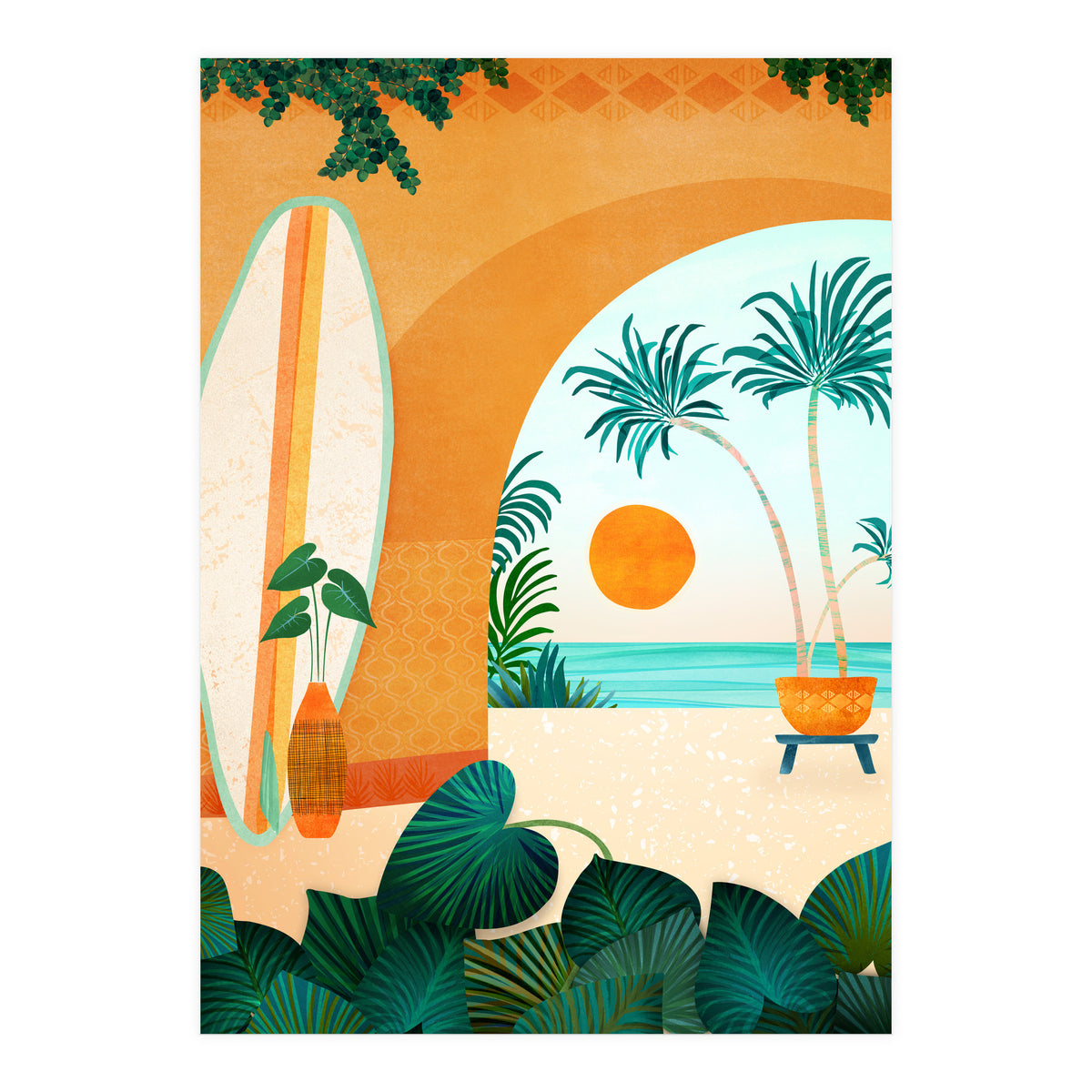 Seaside Surf Retreat (Print Only)