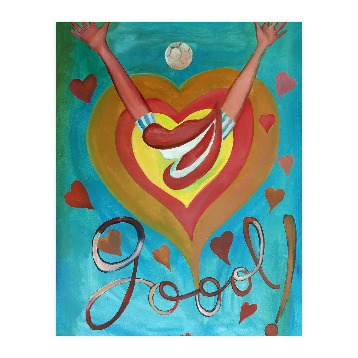 Goool Y Corazones (Print Only)