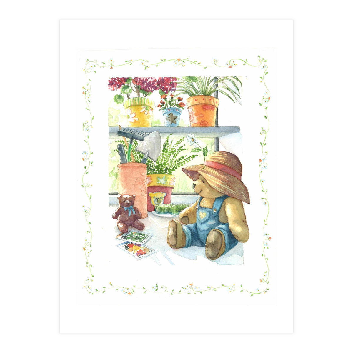 Garden Bear (Print Only)