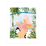 How To Have A Cat Spa Day At Home | Modern Bohemian Home Décor | Pet Bathroom Urban Jungle (Print Only) thumbnail