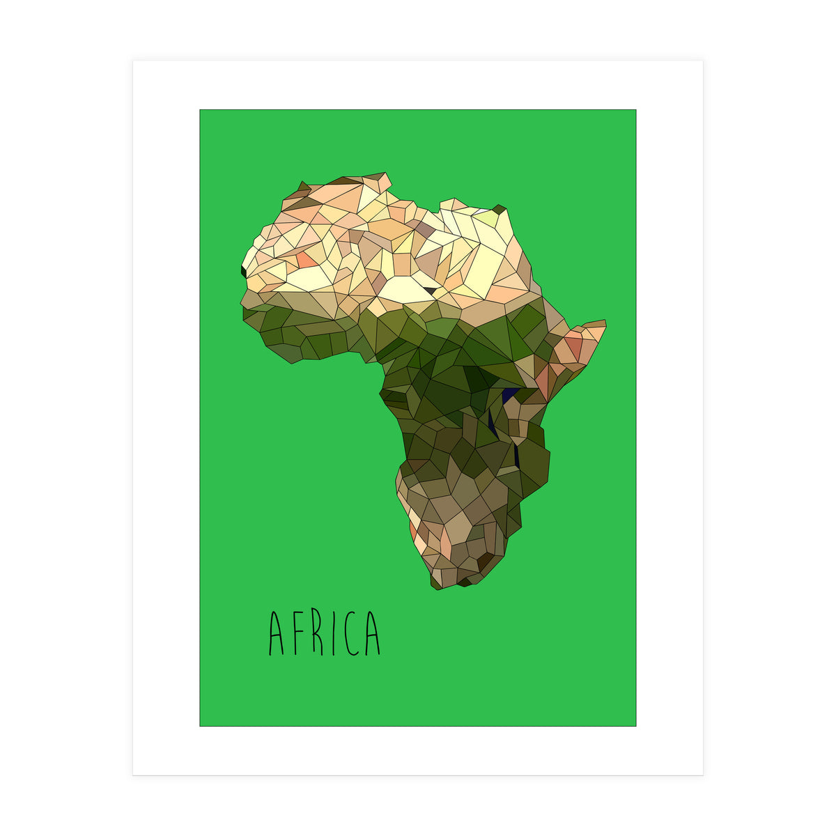 Africa - Green (Print Only)