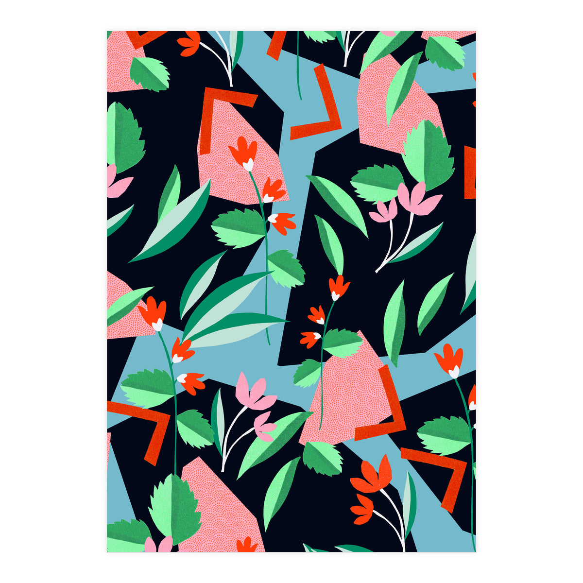 geometric flower (Print Only)