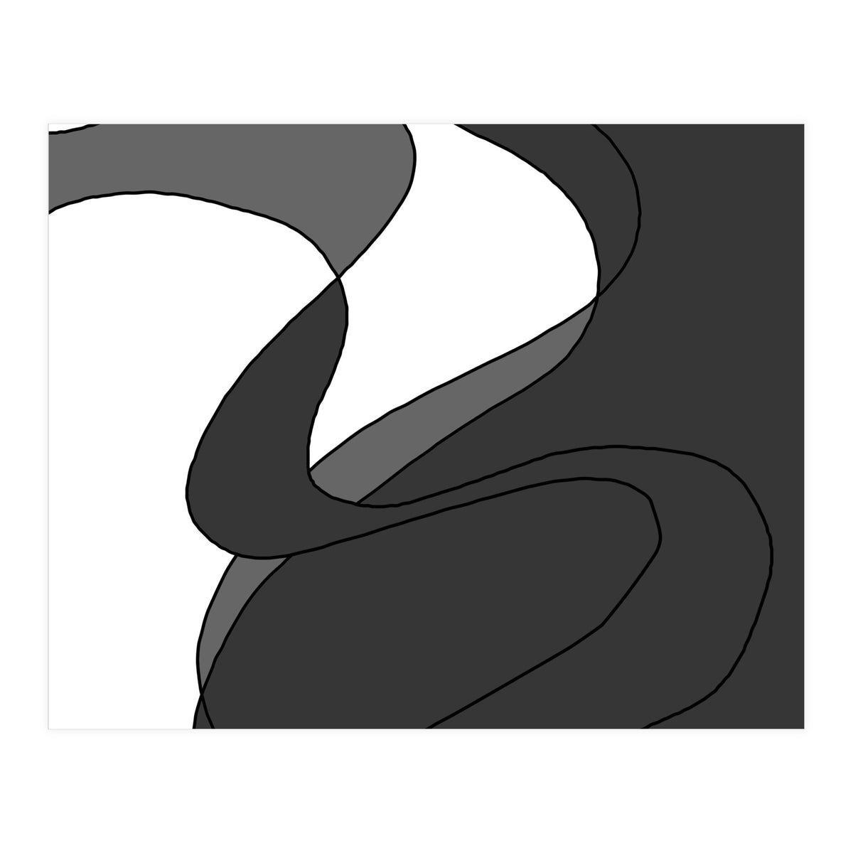 Grey Waves 4 (Print Only)