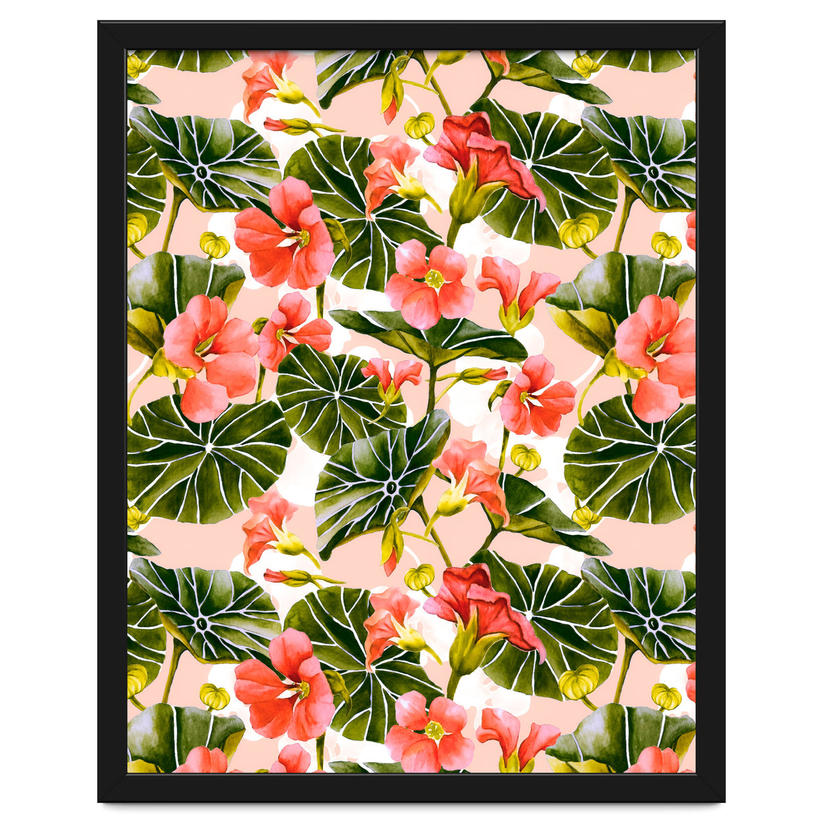 Nasturtiums watercolor 03