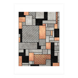 Random Pattern - Concrete and Copper (Print Only) thumbnail