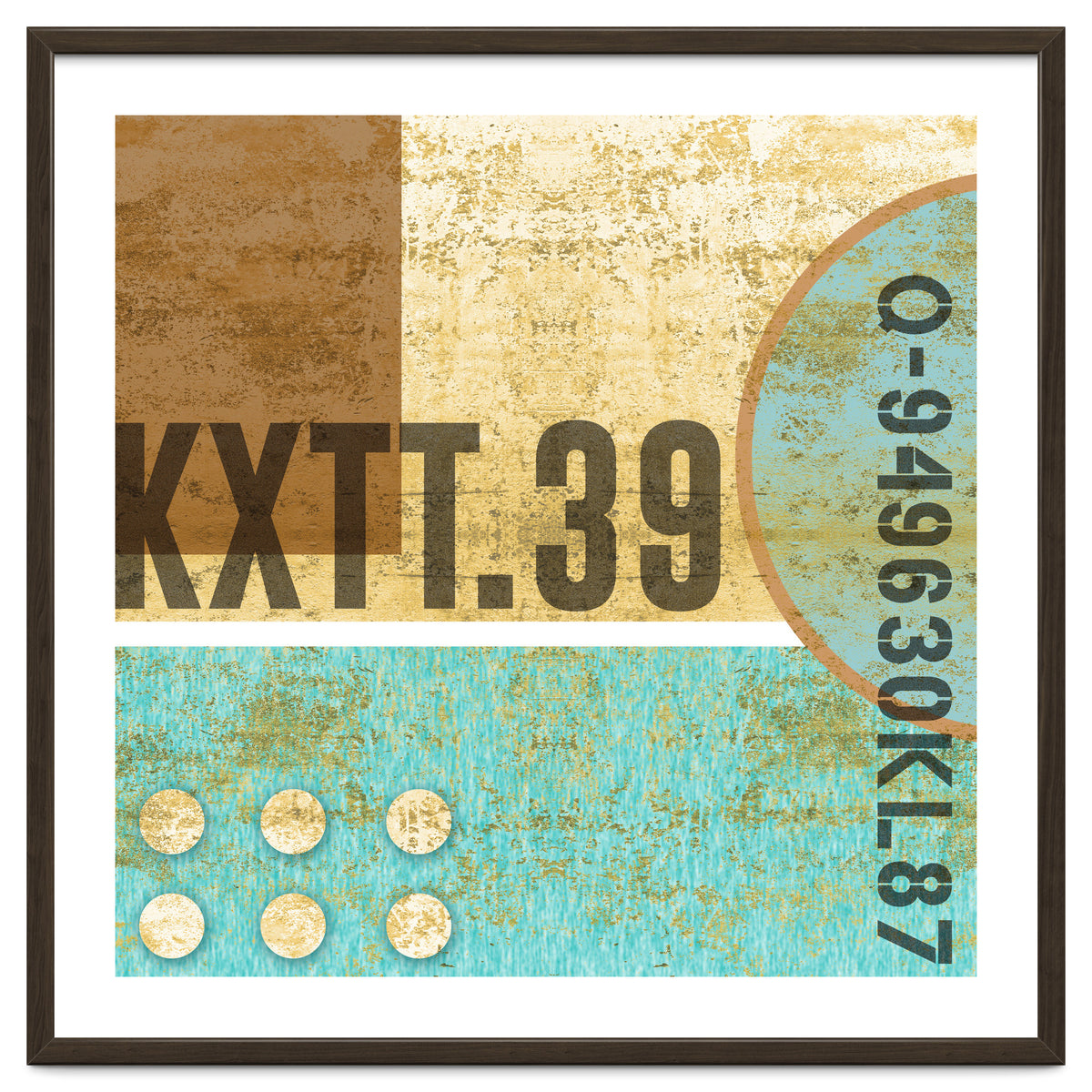 Abstract Industrial Sand And Blue